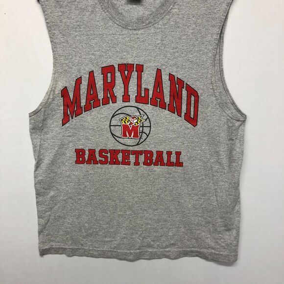 Vintage University of Maryland Basketball Men Tank Top Size Large B251 -18 - Picture 8 of 12